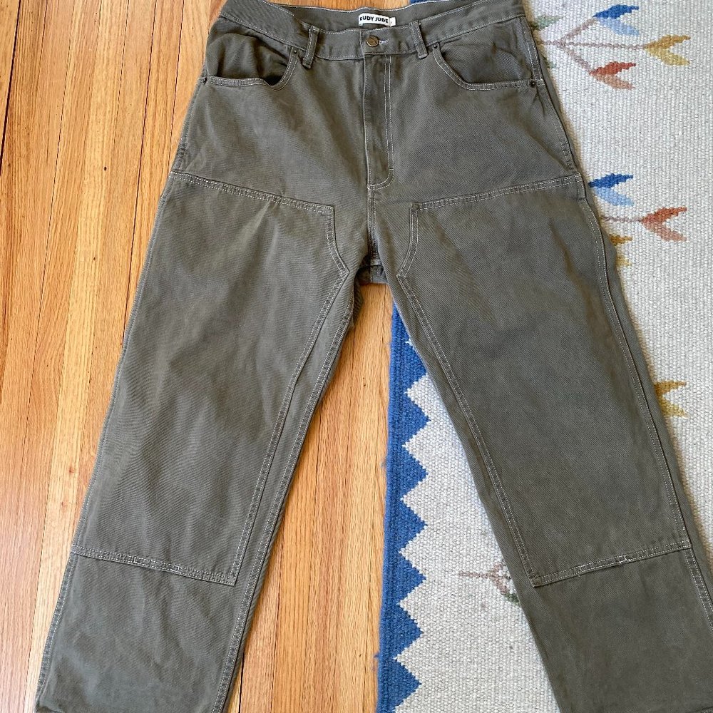 Rudy Jude Utility Jeans, size 5, in sage